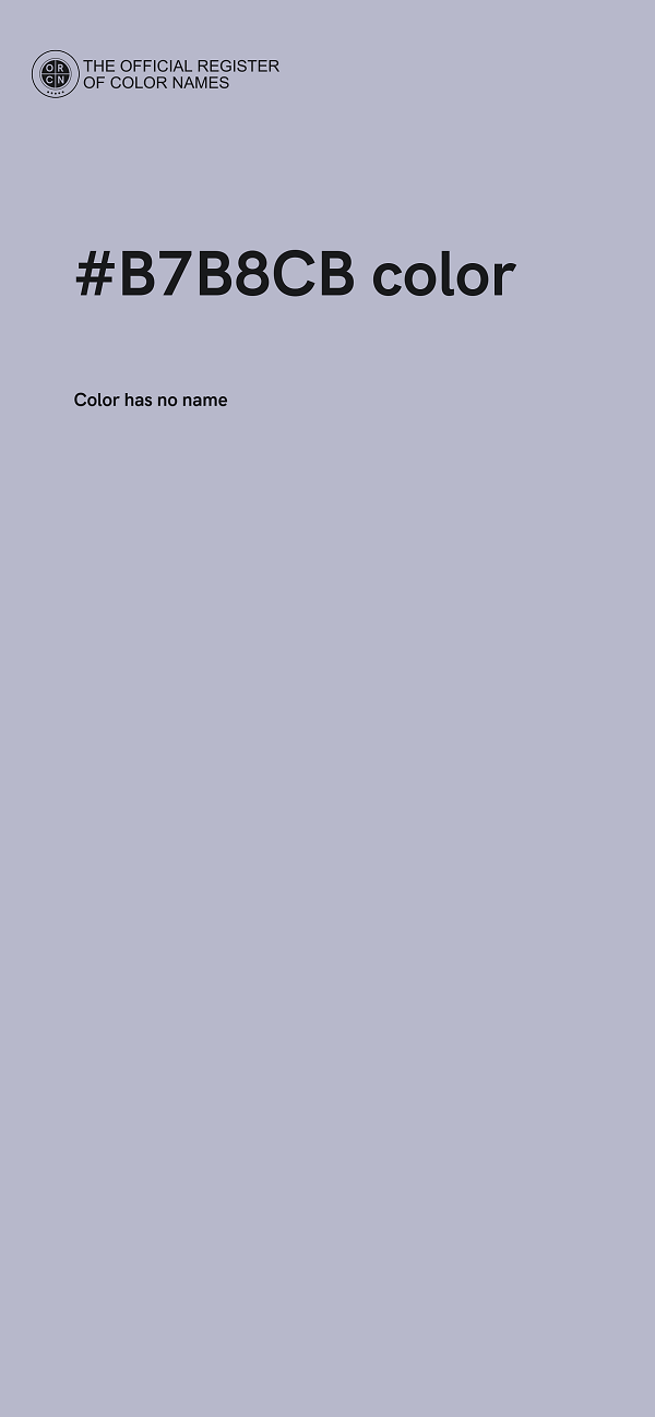 #B7B8CB color image