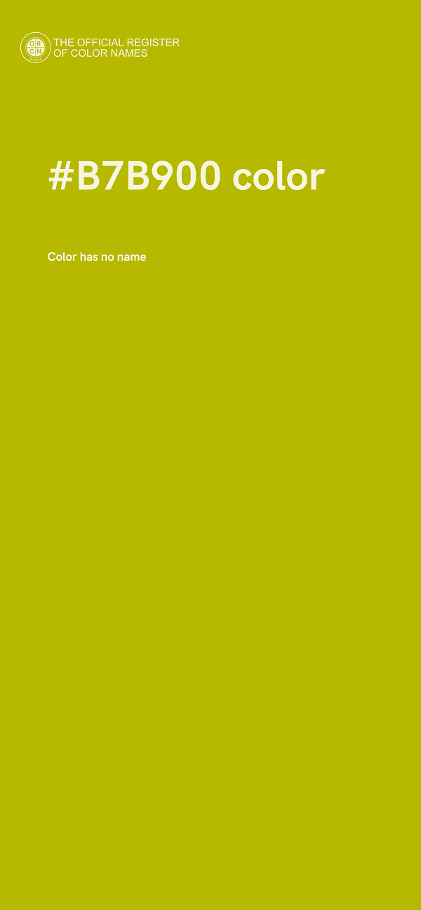 #B7B900 color image