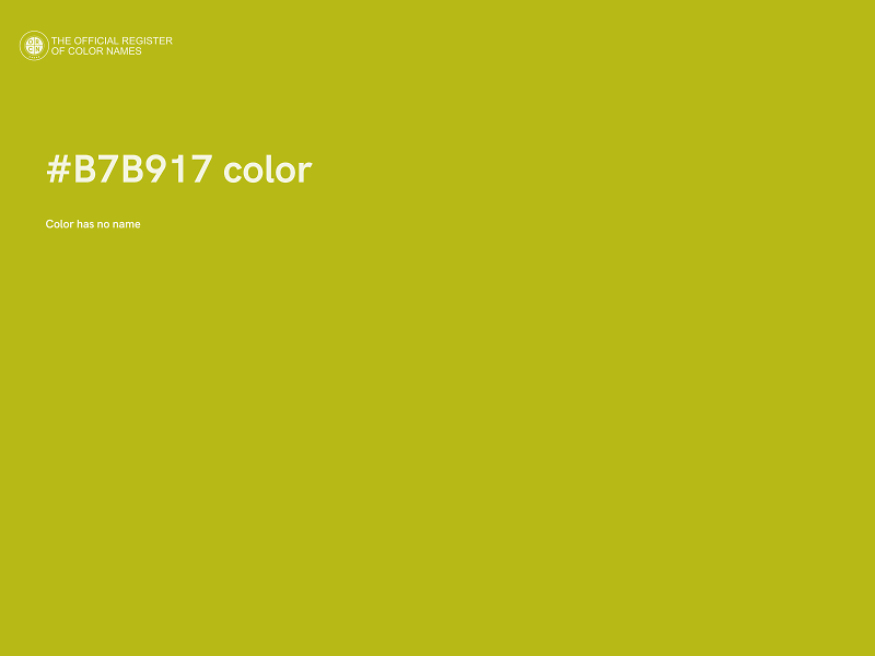 #B7B917 color image