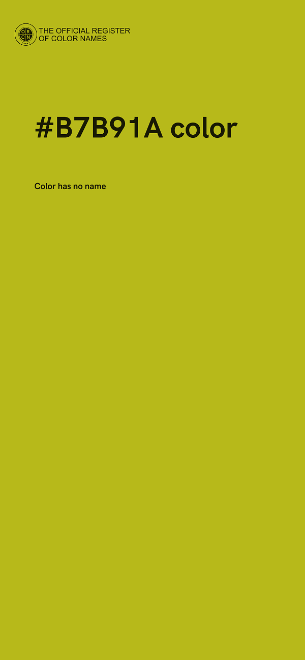 #B7B91A color image