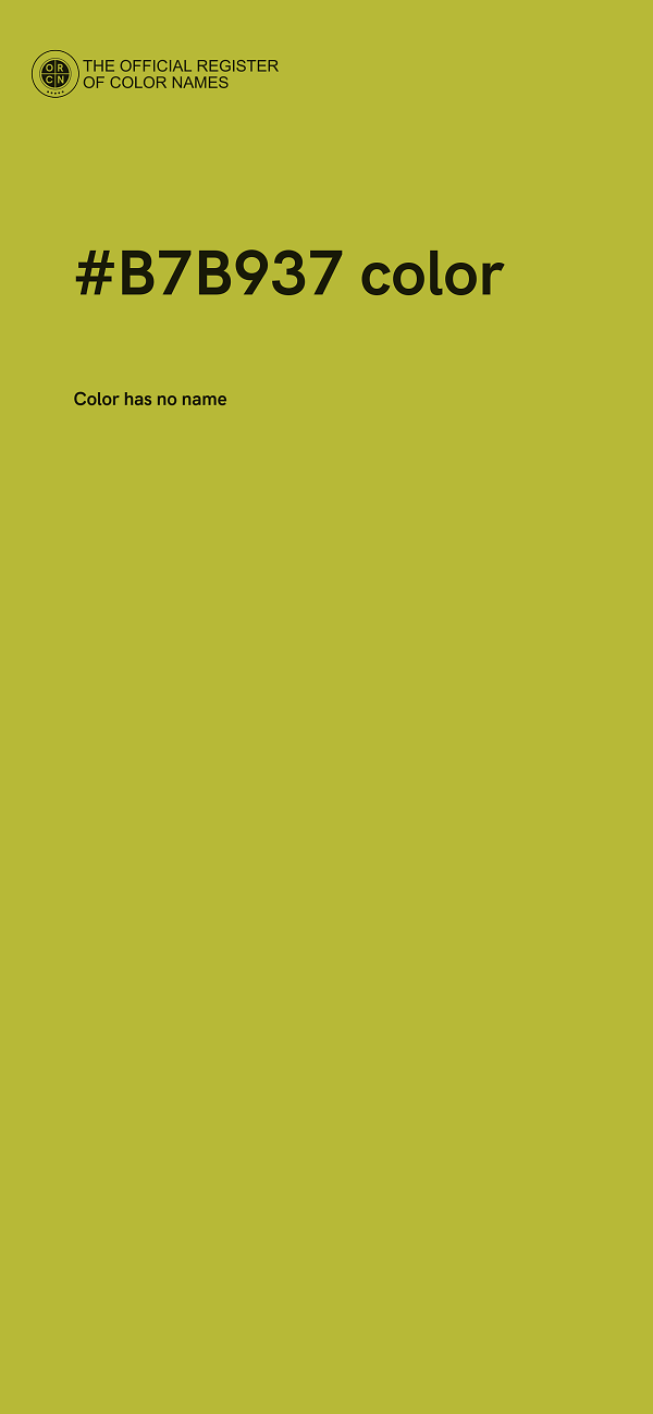#B7B937 color image