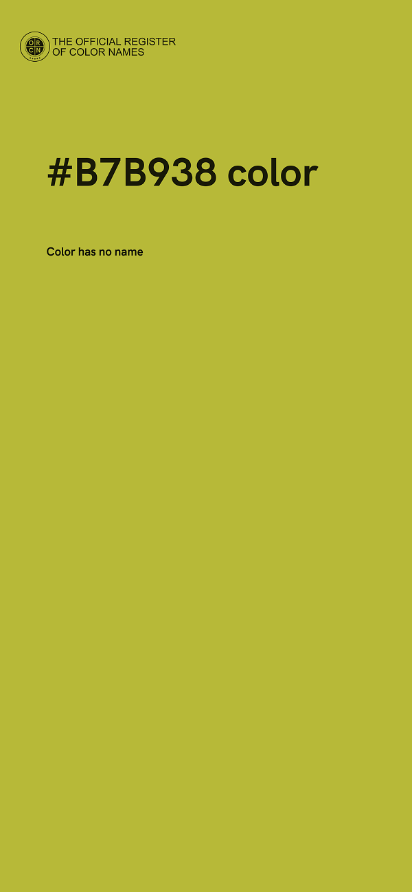 #B7B938 color image