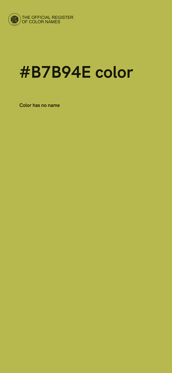 #B7B94E color image