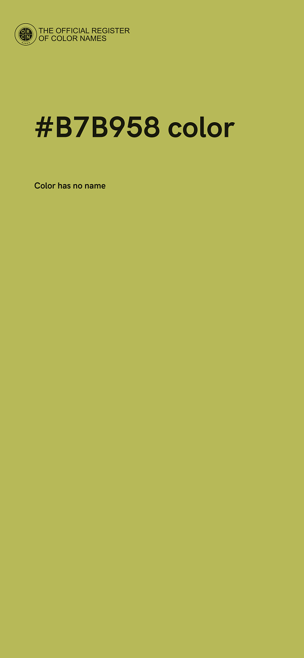 #B7B958 color image