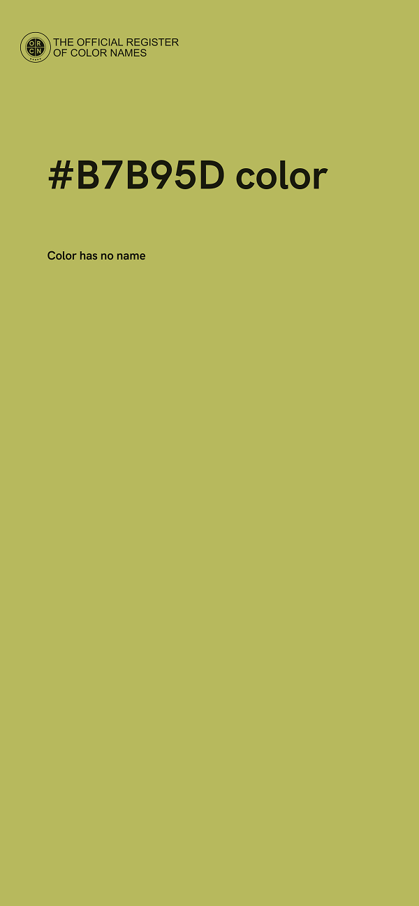 #B7B95D color image