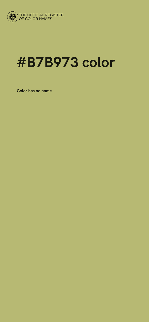 #B7B973 color image