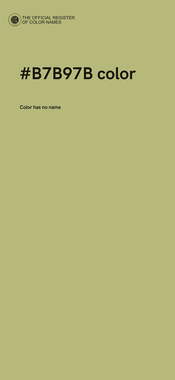 #B7B97B color image