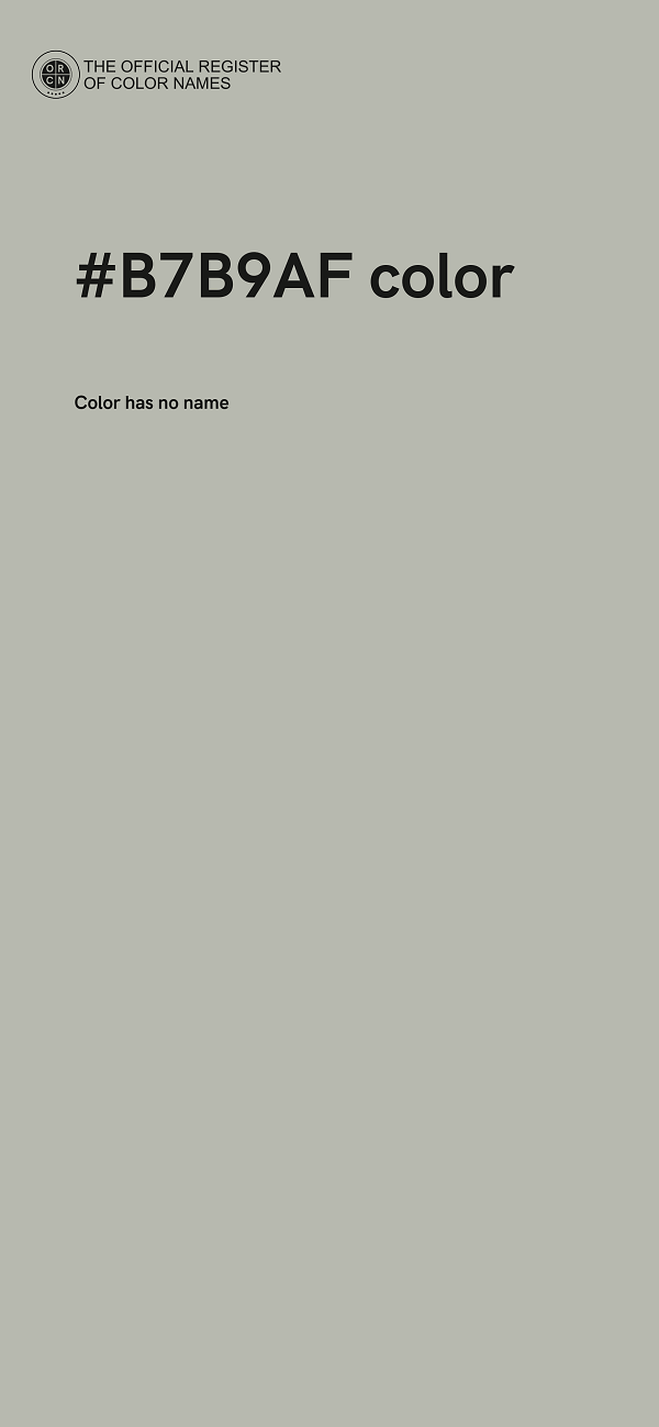 #B7B9AF color image