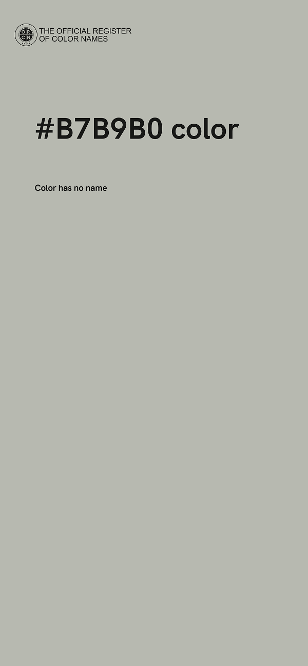 #B7B9B0 color image
