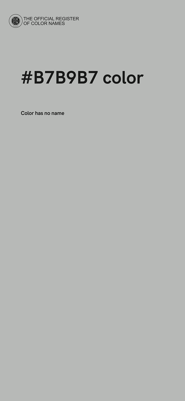 #B7B9B7 color image