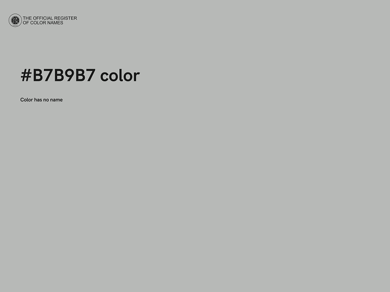 #B7B9B7 color image