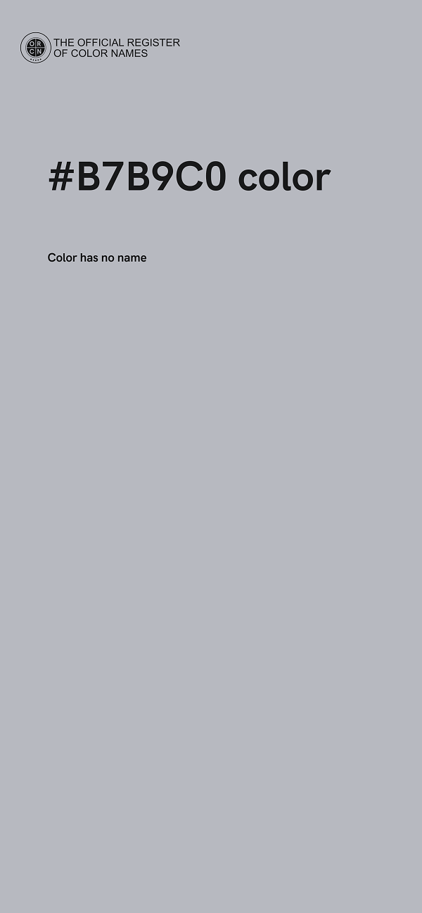 #B7B9C0 color image