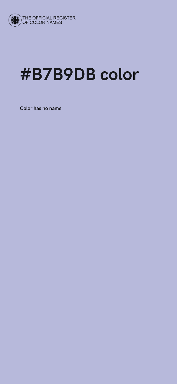 #B7B9DB color image