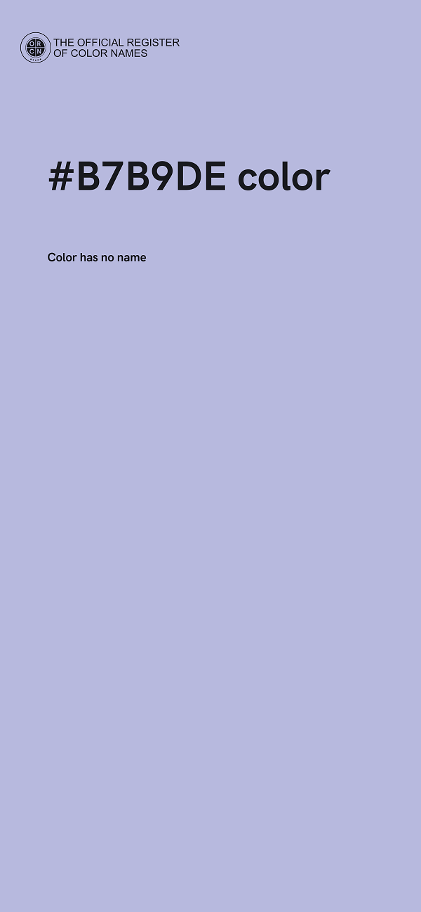 #B7B9DE color image