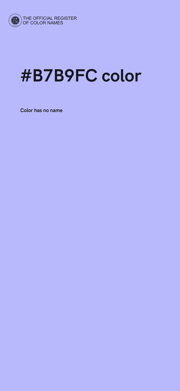 #B7B9FC color image