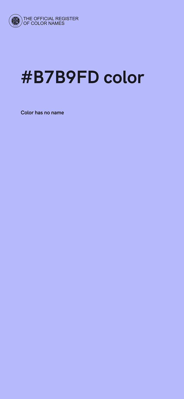 #B7B9FD color image