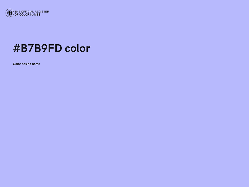#B7B9FD color image