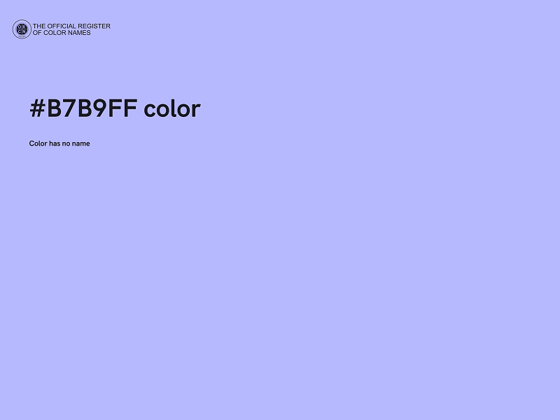 #B7B9FF color image