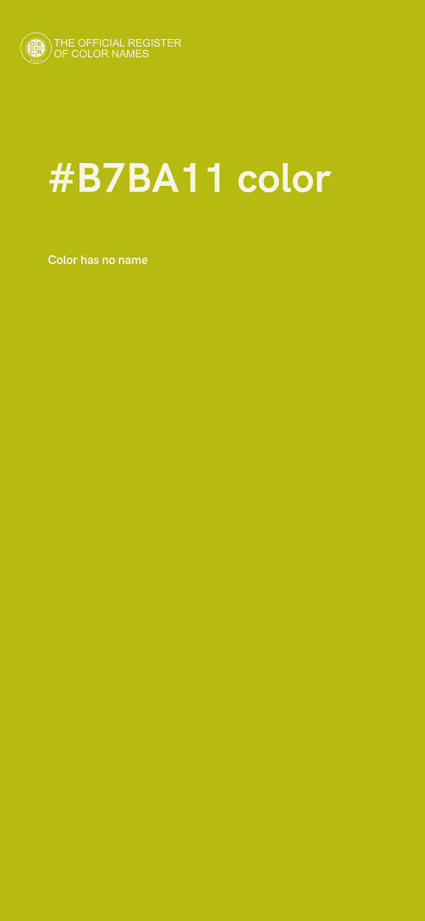 #B7BA11 color image