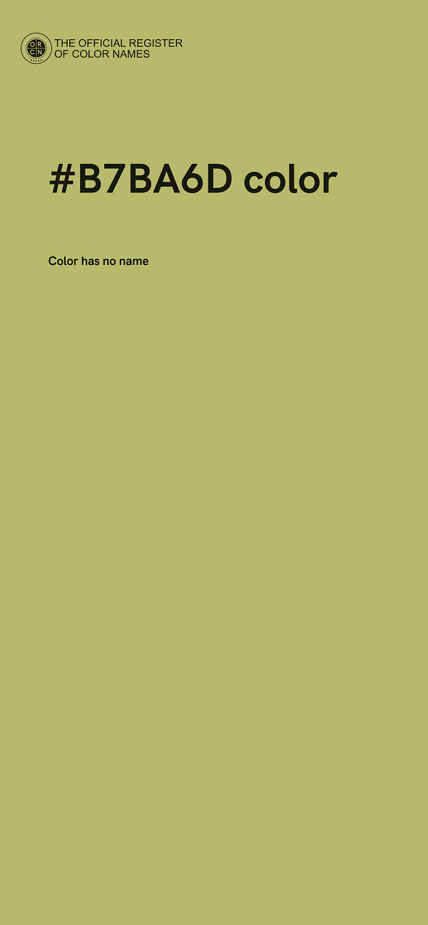 #B7BA6D color image
