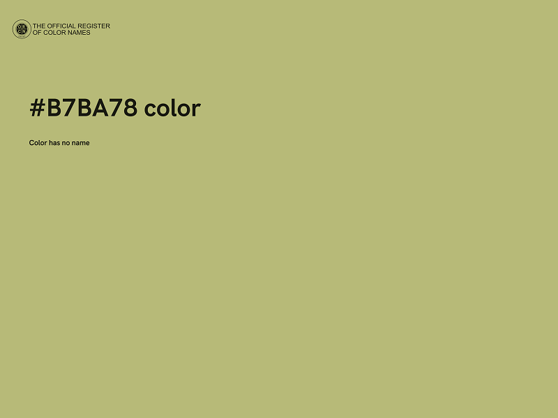 #B7BA78 color image