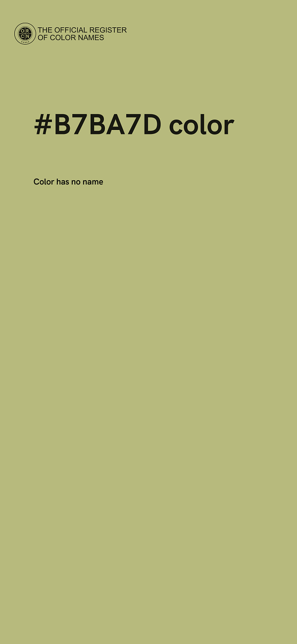 #B7BA7D color image