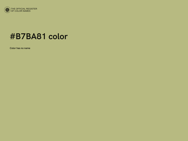 #B7BA81 color image