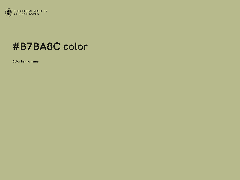 #B7BA8C color image