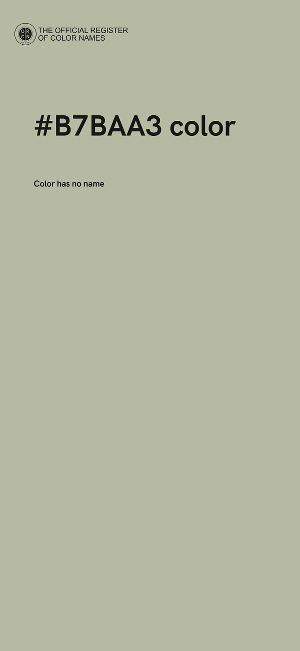 #B7BAA3 color image