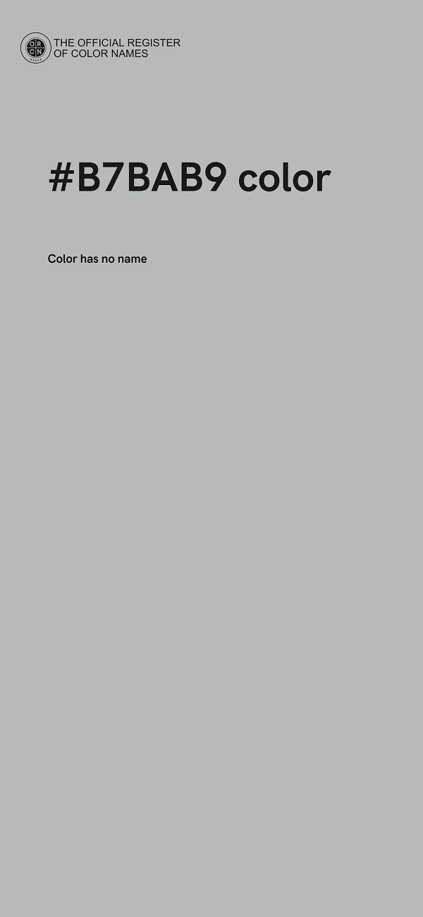 #B7BAB9 color image