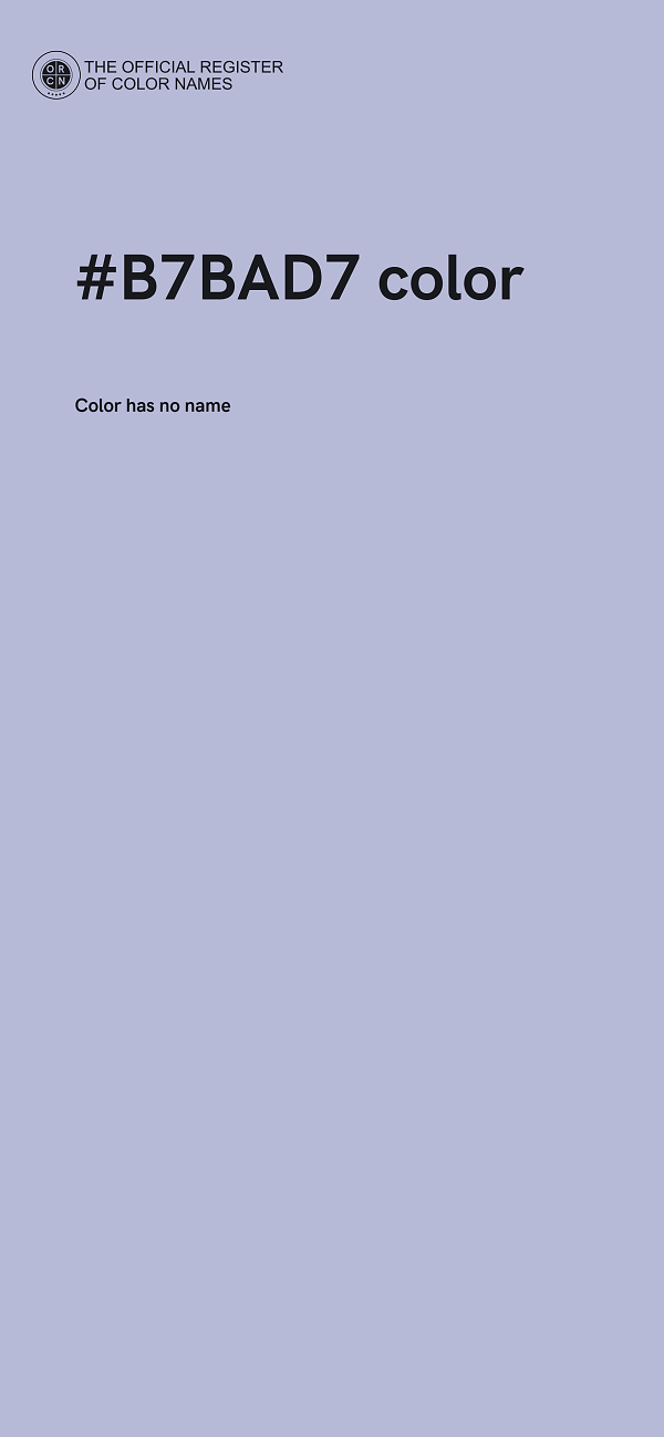 #B7BAD7 color image