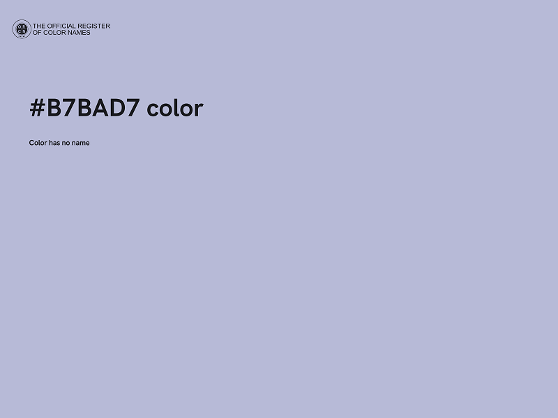 #B7BAD7 color image