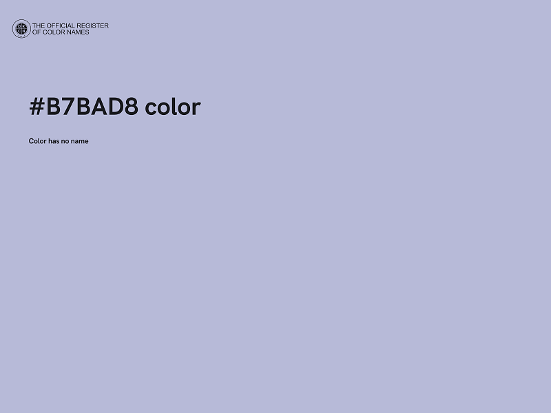 #B7BAD8 color image