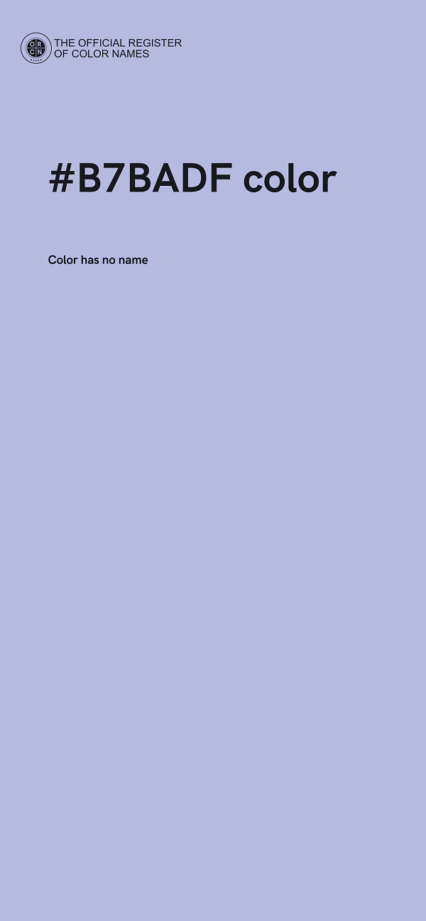 #B7BADF color image