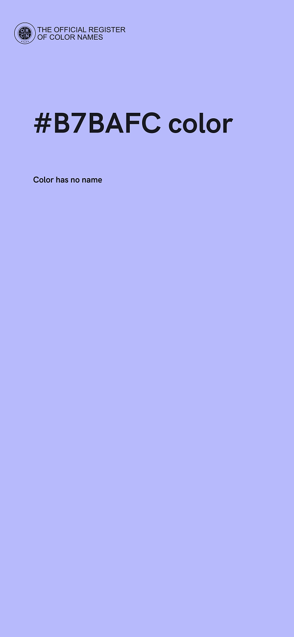 #B7BAFC color image