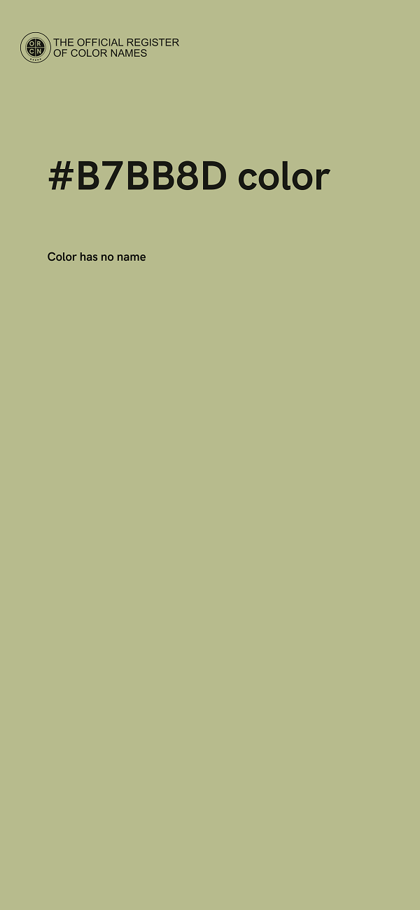 #B7BB8D color image