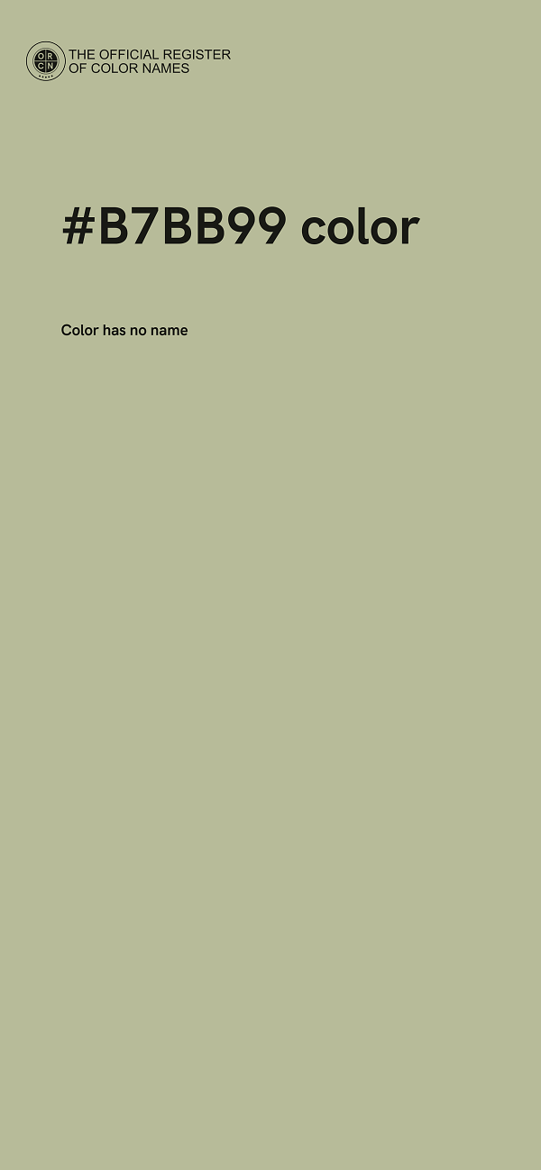 #B7BB99 color image