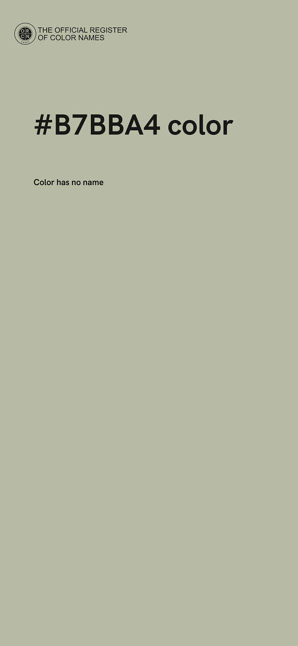 #B7BBA4 color image