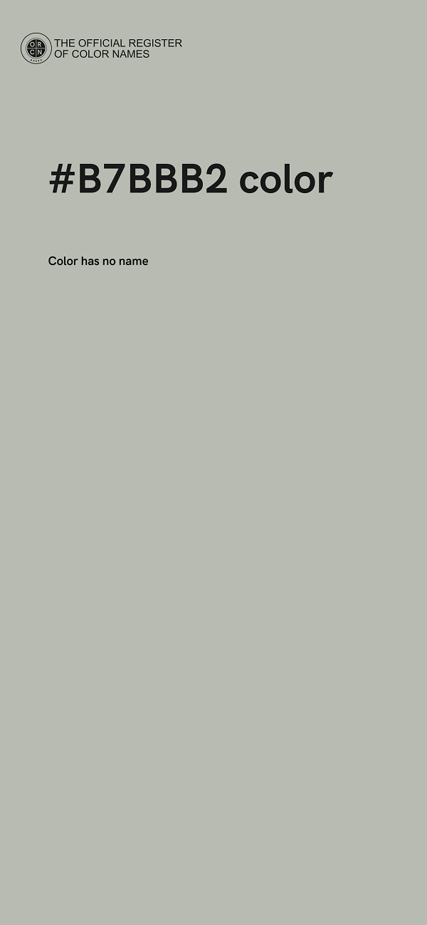 #B7BBB2 color image
