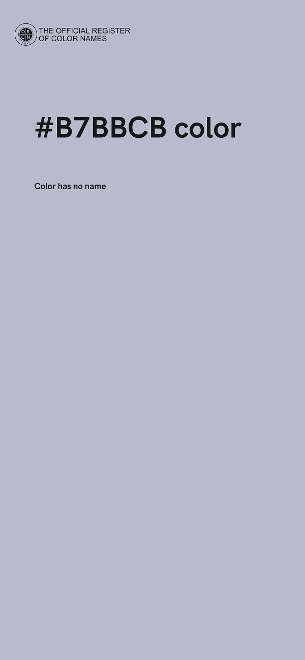 #B7BBCB color image