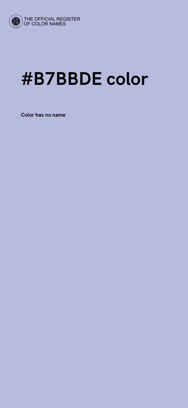 #B7BBDE color image