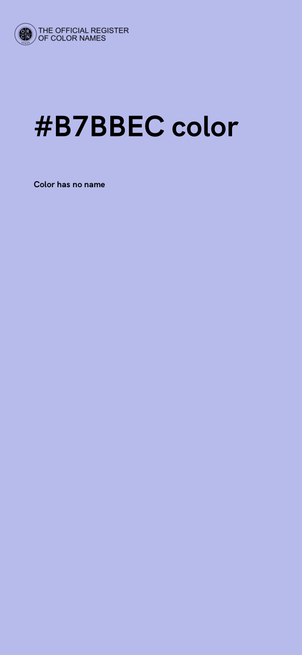 #B7BBEC color image