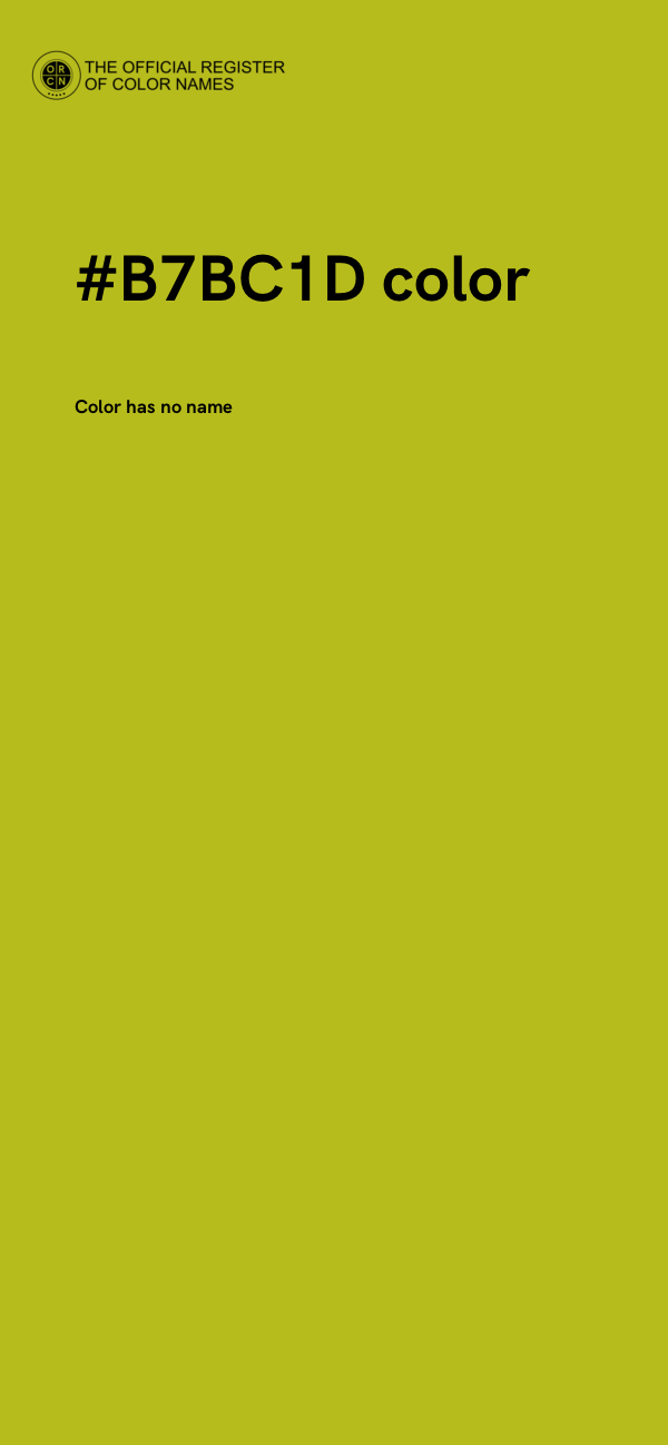 #B7BC1D color image