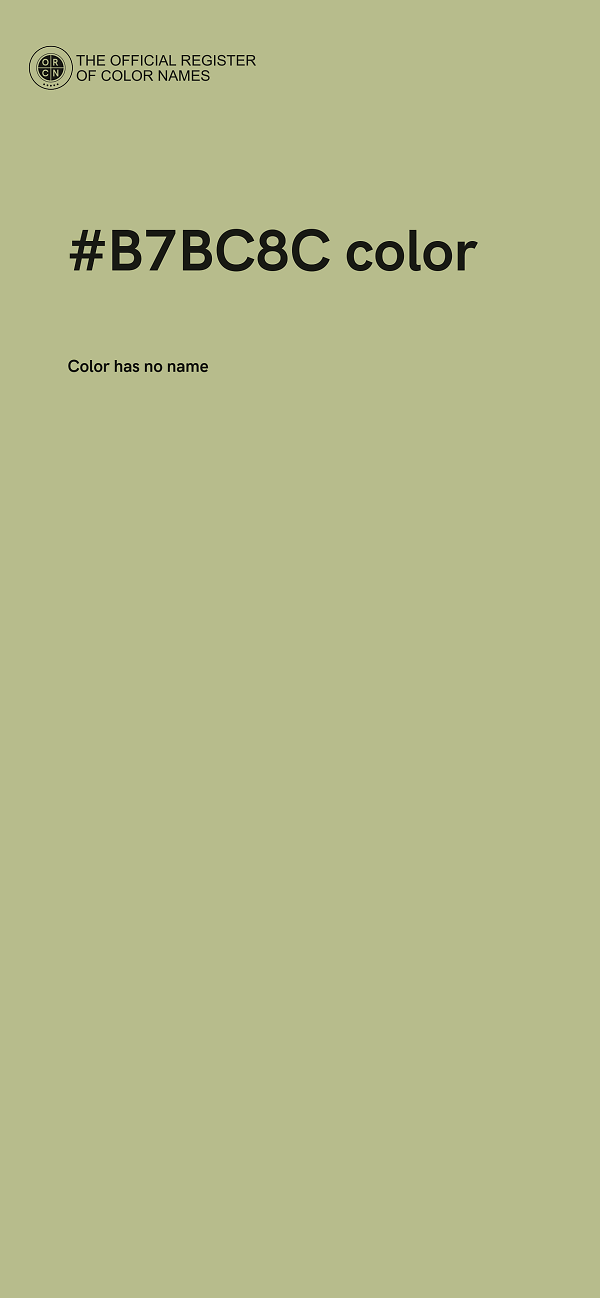 #B7BC8C color image