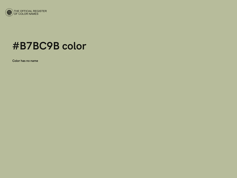 #B7BC9B color image