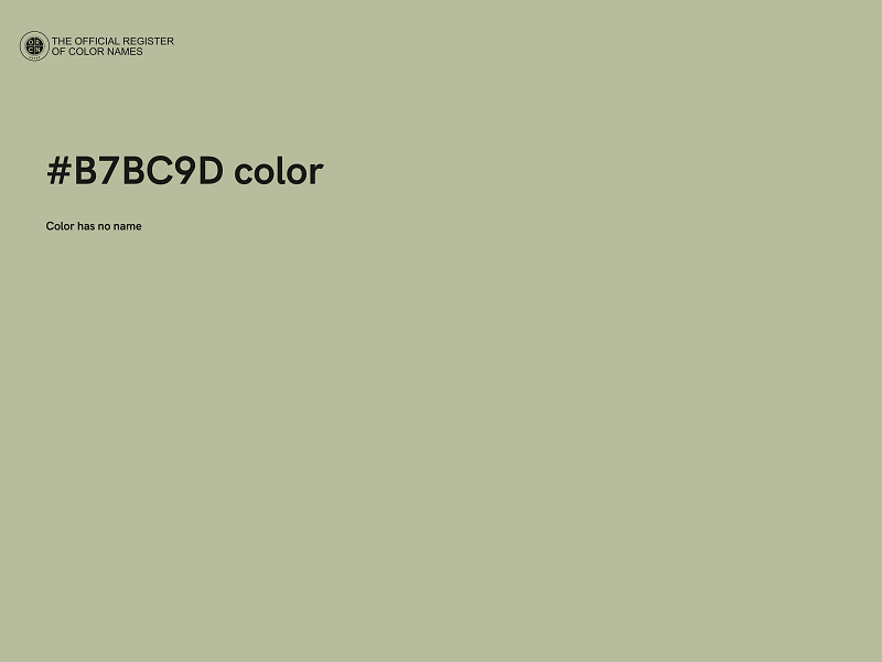 #B7BC9D color image