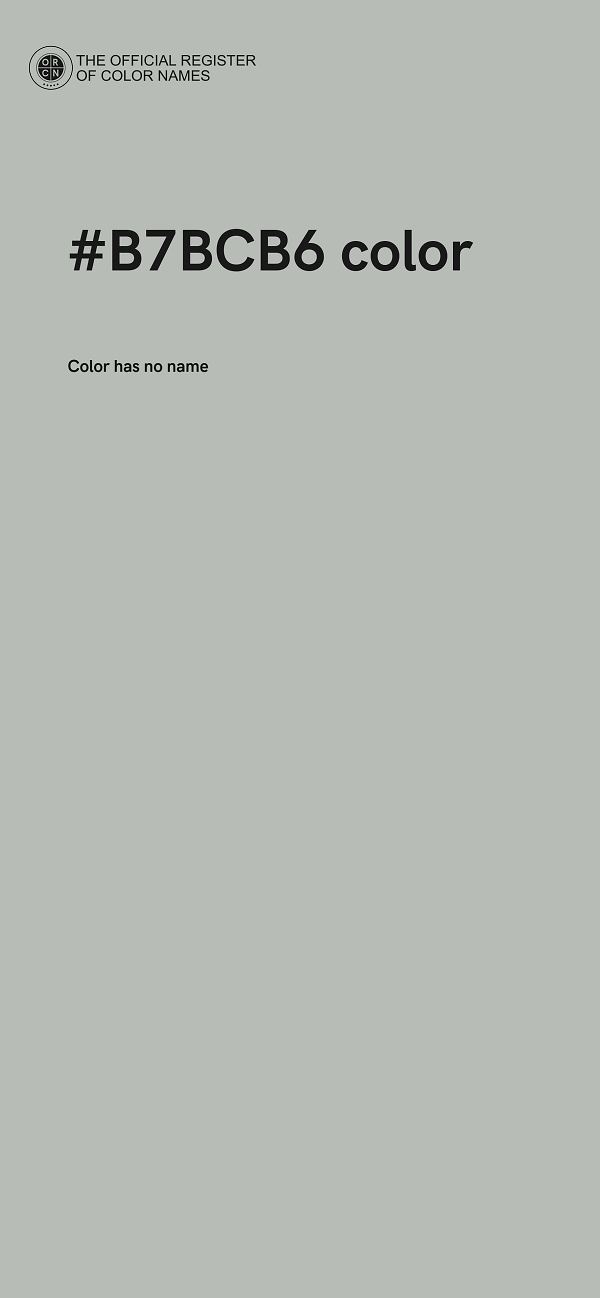 #B7BCB6 color image