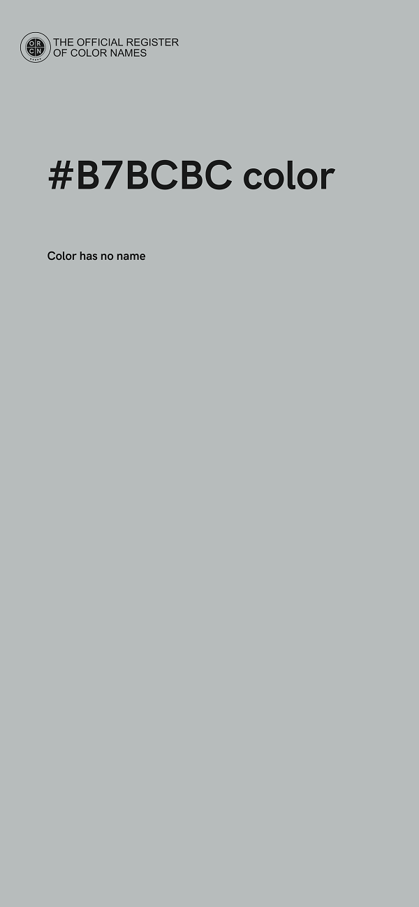 #B7BCBC color image