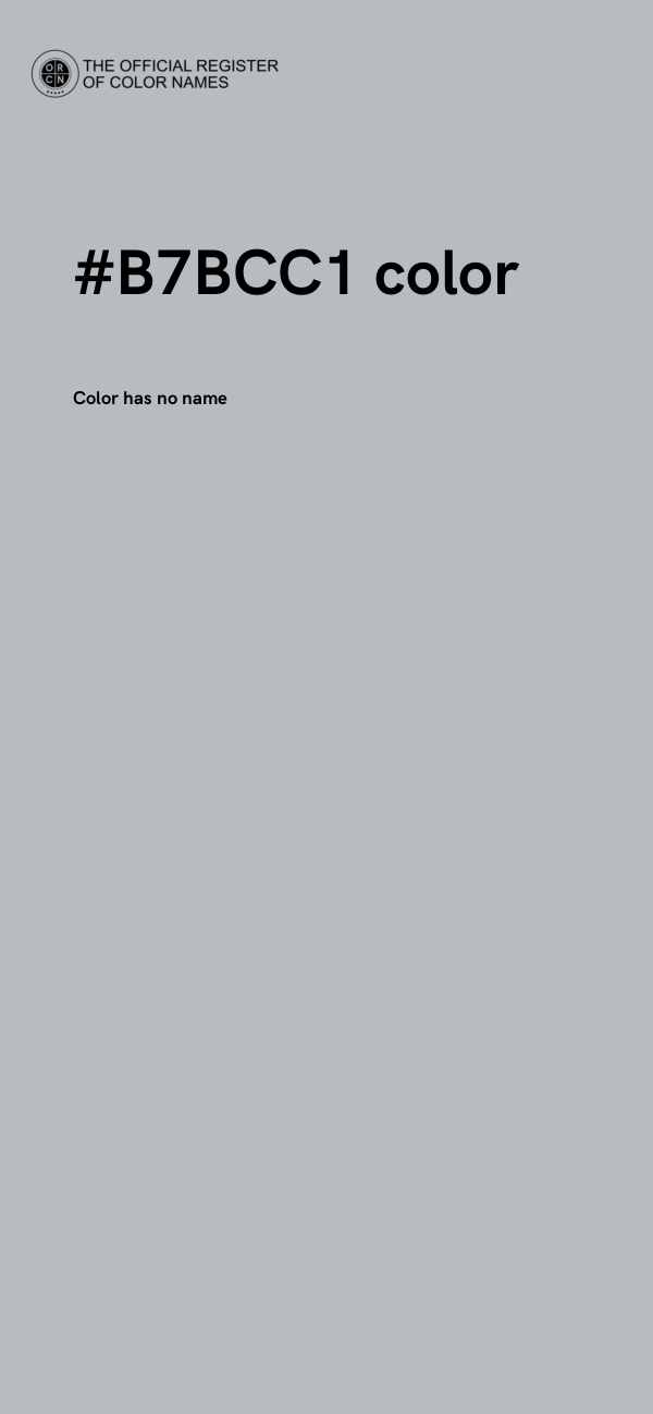 #B7BCC1 color image