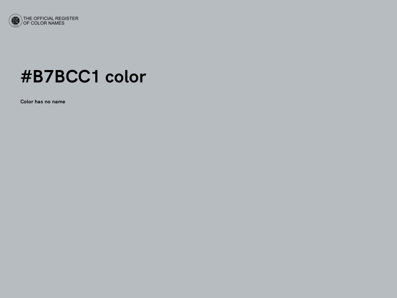 #B7BCC1 color image